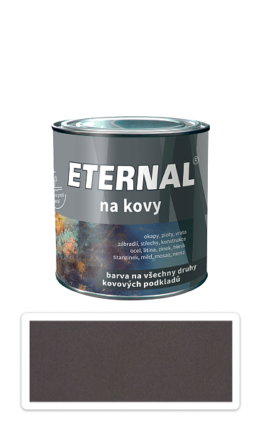 ETERNAL Na kovy - antikorózna farba na kov 0.35 l Palisander 410